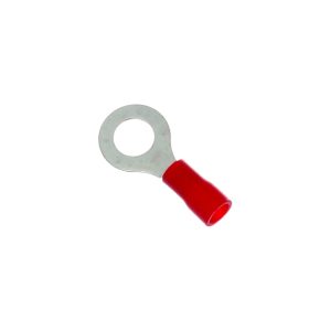 Terminal ojal 4mm rojo  [UM 1u | 100u]