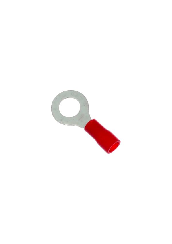Terminal ojal 4mm rojo  [UM 1u | 100u]