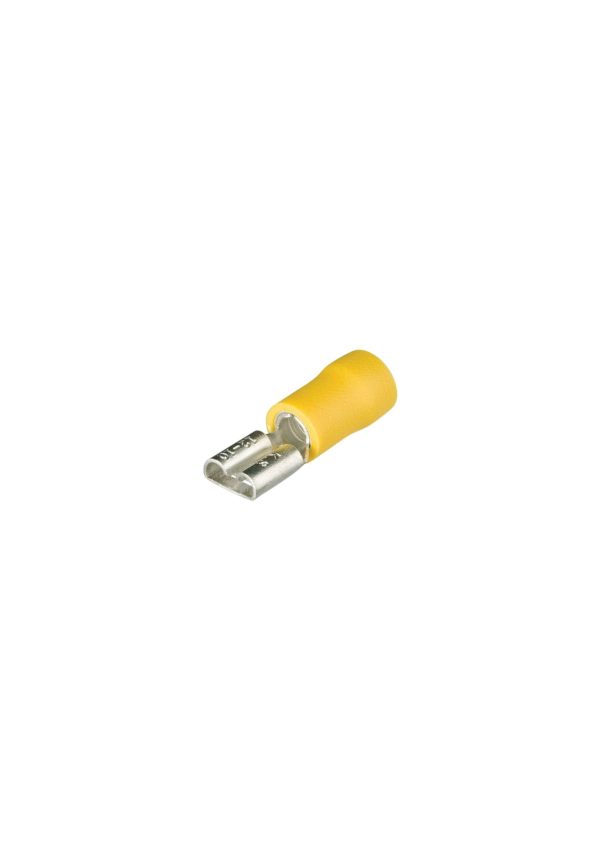 Terminal pala hembra 6.3mm amarillo  [UM 1u | 100u]