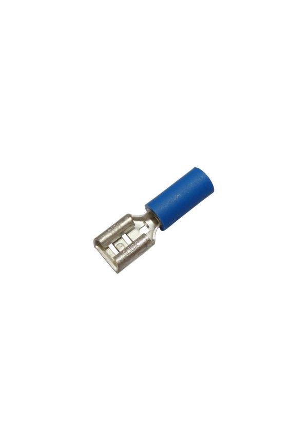Terminal pala hembra 6.3mm azul  [UM 1u | 100u]