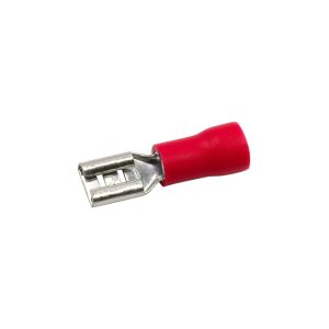 Terminal pala hembra 6.3mm rojo  [UM 1u | 100u]