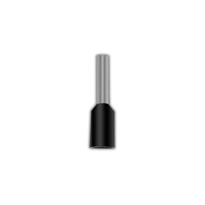 Terminal puntera hueca 1.5mm negro  [UM 100u | 500u]