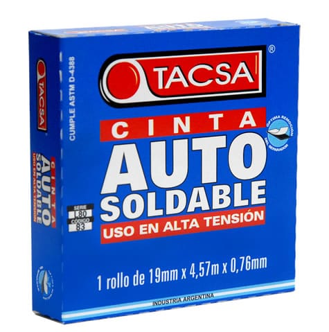 Cinta aisladora Tacsa autosoldable 4.57mts  [UM 1u | 26u]