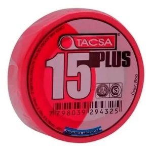 Cinta aisladora Tacsa plus roja 20mts  [UM 10u | 100u]
