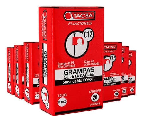 Grampa N12 t.taller 2×1.5mm blanca x20  [UM 1u | 20u | 200u]
