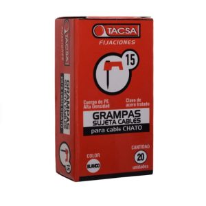 Grampa N15 t.taller 2x4mm blanca x20  [UM 1u | 20u | 200u]