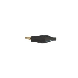 Cocodrilo aislado grande 62mm negro  [UM 1u  ]