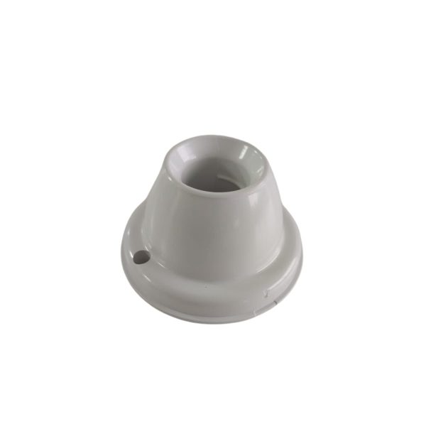 Portalamparas receptaculo recto 1 pieza marfil  [UM 1u | 96u]