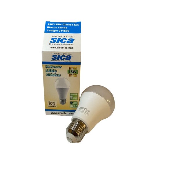 Lampara led clsica 15w calida Sica  [UM 1u | 10u | 100u]