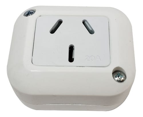 Linea de superficie Taad toma 20A blanco  [UM 1u | 30u]