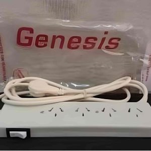 Zapatilla 4 tomas c/cable 5mts Genesis  [UM 1u | 25u]