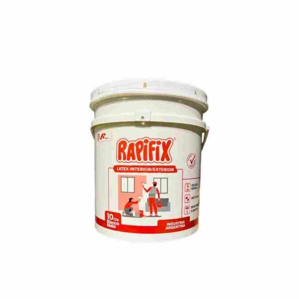 Pintura latex int/ext blanco mate 10l Rapifix  [UM 1u ]