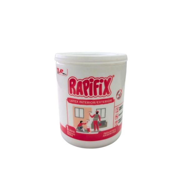 Pintura latex int/ext blanco mate 1l Rapifix  [UM 1u | 6u]