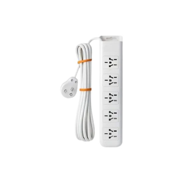 Zapatilla 4 tomas multi-norma c/cable 5mts Richi  [UM 1u | 20u]
