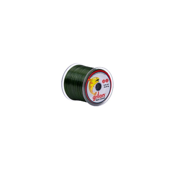 Nylon Grilon p/pesca verde lg 0.60mm bob 1/4lb  [UM 1u |]