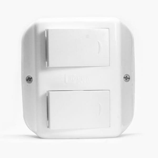 Linea de superficie doble interruptor Ciocca  [UM 1u | 60u]
