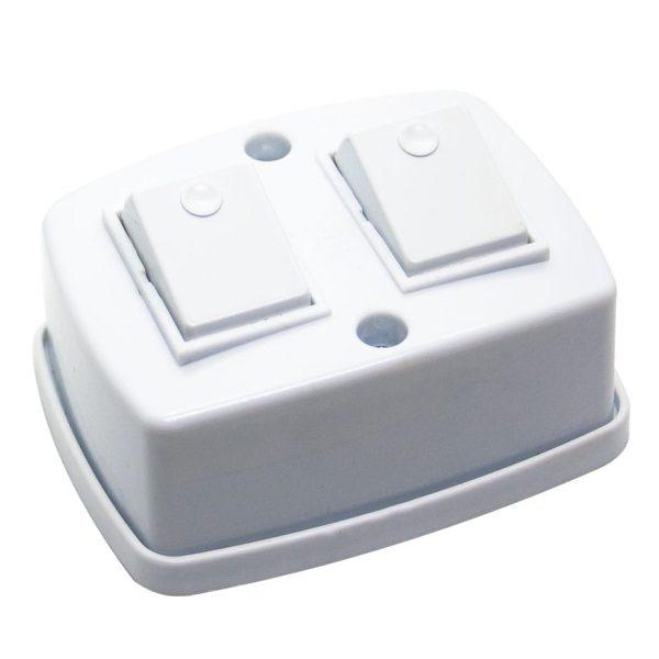 Doble interruptor de superficie Mig  [UM 1u | 24u]