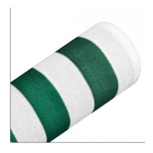Media sombra 80% 4x50 verde y bco  [UM 1u]