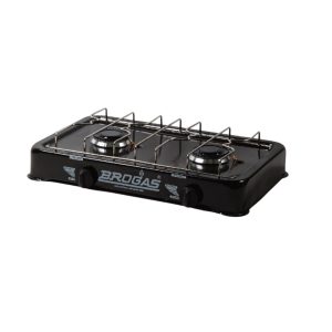 Anafe 2h loza negra c/termocupla gas envasado  [UM 1u | 6u]