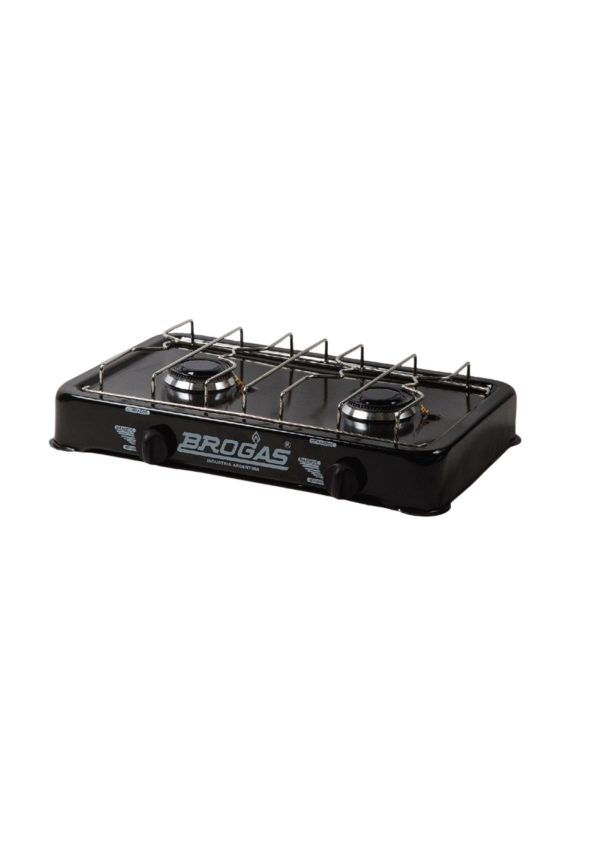 Anafe 2h loza negra c/termocupla gas envasado  [UM 1u | 6u]