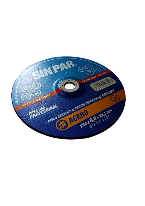 Disco abrasivo p/desbaste 230x6x22.2mm  [UM 1u | 25u]