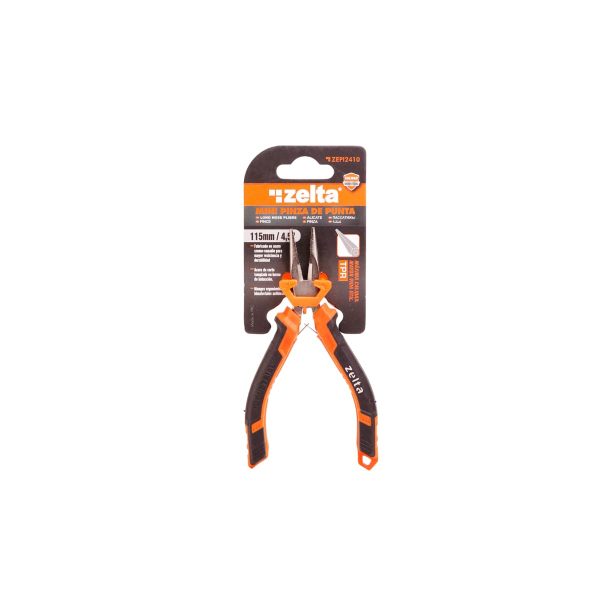 Mini pinza de punta 115mm/4.5″ Zelta  [UM 1u | 12u | 72u]