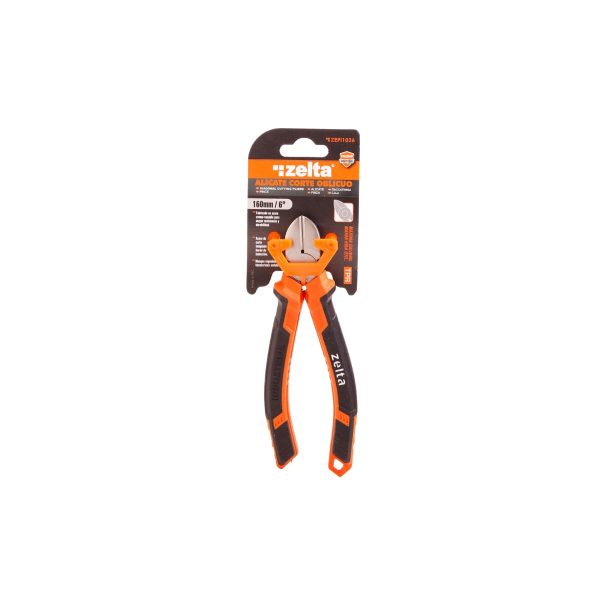 Alicate corte oblicuo 160mm/6″ Zelta  [UM 1u | 12u | 48u]