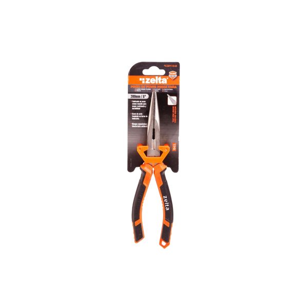 Pinza de punta media cana 200mm/8″ Zelta  [UM 1u | 12u | 48u]