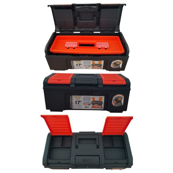 Caja de herramientas c/gavetero 17″ 43x18x19.5cm  [UM 1u | 6u]