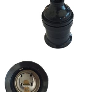 Portalamparas 3 piezas super negro  [UM 1u | 100u]