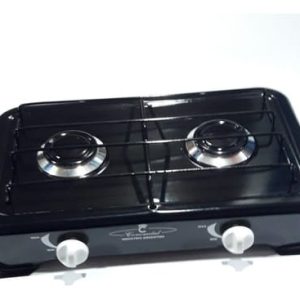 Anafe 2h c/mechero aluminio gas envasado super  [UM 1u | 20u]