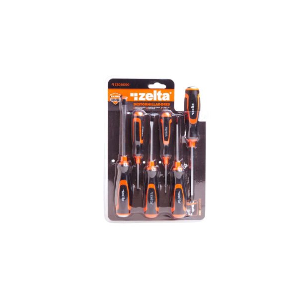 Destornillador industrial juego x6un Zelta  [UM 1u | 12u | 24u]