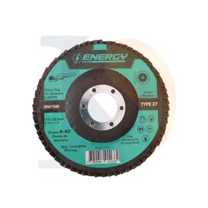 Disco flap p/acero y madera 115x22.2mm G40 Energy  [UM 10u | 20u | 200u]