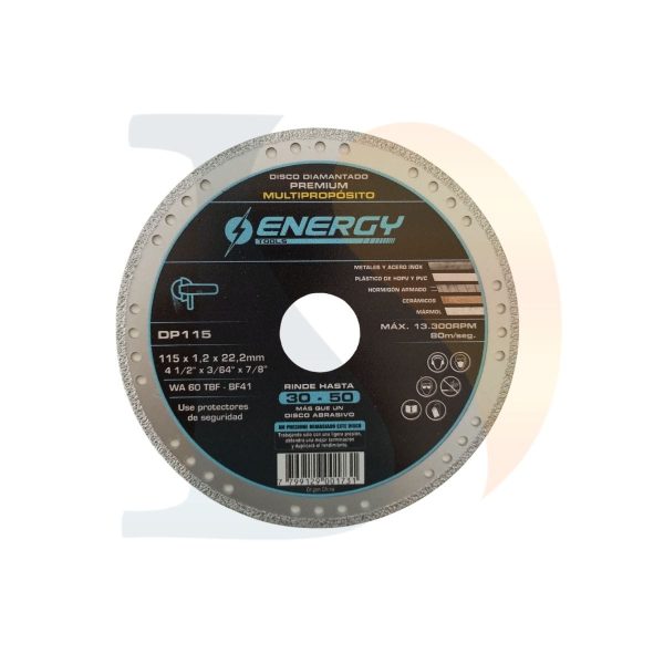 Disco diamantado premium 115×1.2×22.2mm Energy  [UM 1u | 10u | 100u]