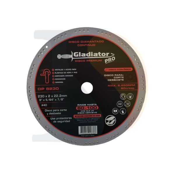 Disco premium 230x2x22.2mm Gladiator  [UM 1u | 10u]