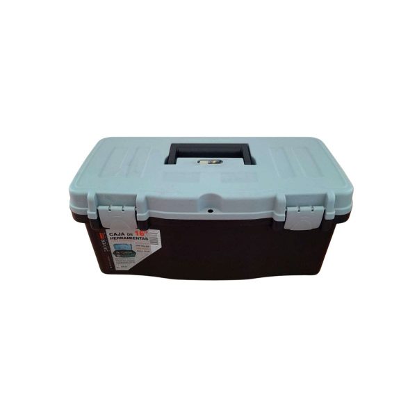 Caja de herramientas eco 16″ s/gavetero s/bandeja  [UM 1u | 10u]