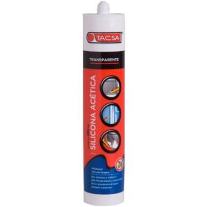 Silicona acetica transparente 280ml  [UM 1u | 24u]