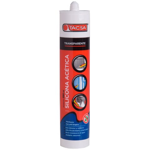 Silicona acetica transparente 280ml  [UM 1u | 24u]