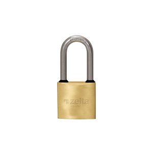 Candado 32mm bronce aro largo Zelta  [UM 1u | 12u| 120u]