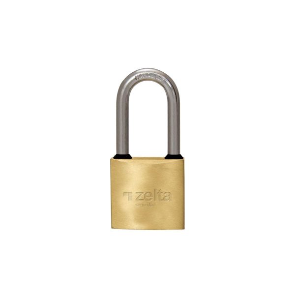Candado 32mm bronce aro largo Zelta  [UM 1u | 12u| 120u]