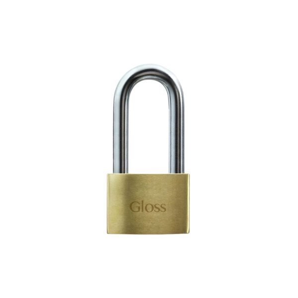 Candado 32mm satinado tambor bronce aro largo Gloss  [UM 1u | 6u | 240u]