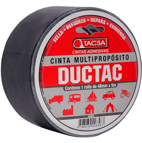 Cinta duc tape 9mts negra Tacsa  [UM 1u | 48u]