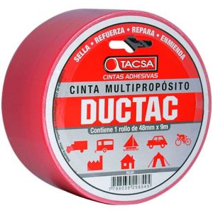 Cinta duc tape 9mts rojo Tacsa  [UM 1u | 48u]