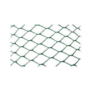 Malla plastica romboidal 15x15mm 1.20x50mts verde  [UM 1u ]