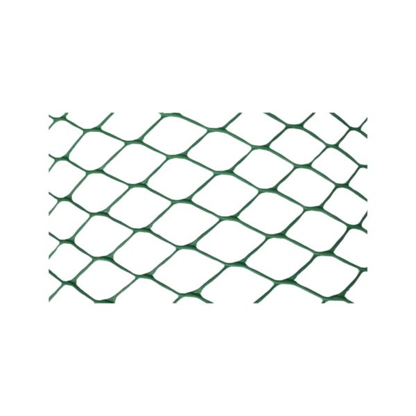 Malla plastica romboidal 15x15mm 1.20x50mts verde  [UM 1u ]