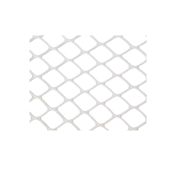 Malla plastica romboidal 15x15mm 1x50mts blanco  [UM 1u ]