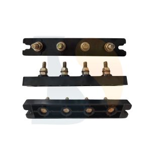 Bornera de baquelita tetrapolar 25A  [UM 1u | 20u]