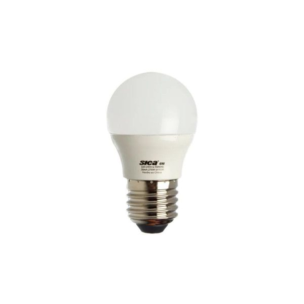 Lampara gota led Sica 4w E27 calida  [UM 1u | 10u | 100u]