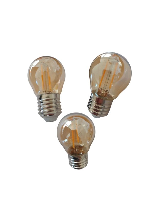 Lampara led vintage 2w ambar dynora  [UM 1u  ]