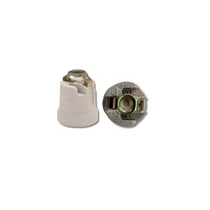 Portalamparas ceramico c/puente  [UM 1u | 400u]